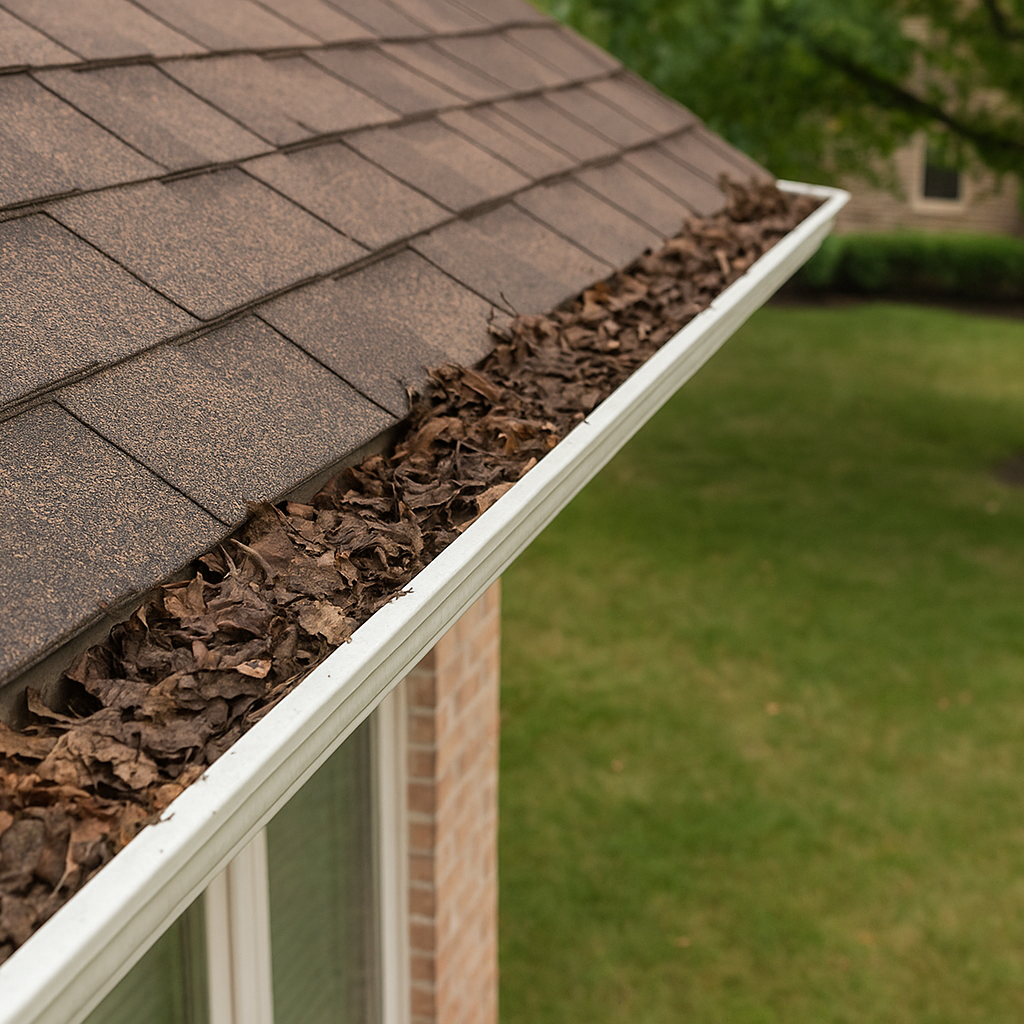 Corvallis Oregon Gutter Cleaning Before